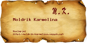 Moldrik Karmelina névjegykártya
